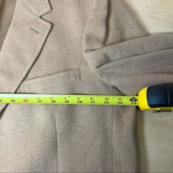 Vintage 100% Camel Hair Men’s Overcoat Size Large By PBM Made In Philadelphia!!! - Picture 6 of 10